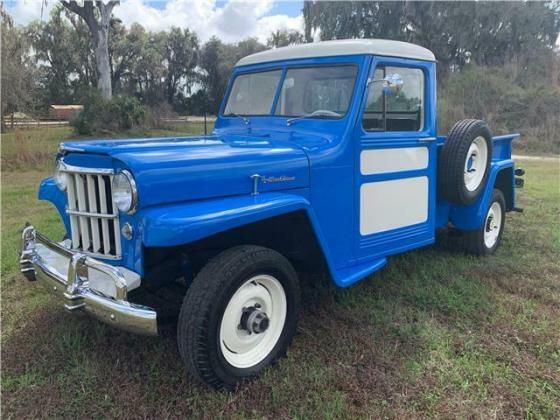 1955 Willys 4-73 Pickup brand new Chevy 250 Crate motor
