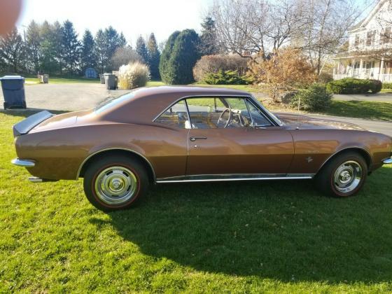1967 Chevrolet Camaro Gold 327 Headers