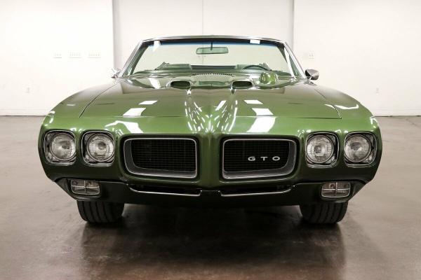 1970 Pontiac GTO 12740 Miles Pepper Green Convertible 455 Pontiac V8