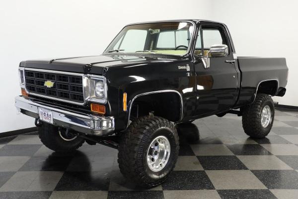 1978 Chevrolet K10 Silverado 4x4 extra sharp looking dark truck