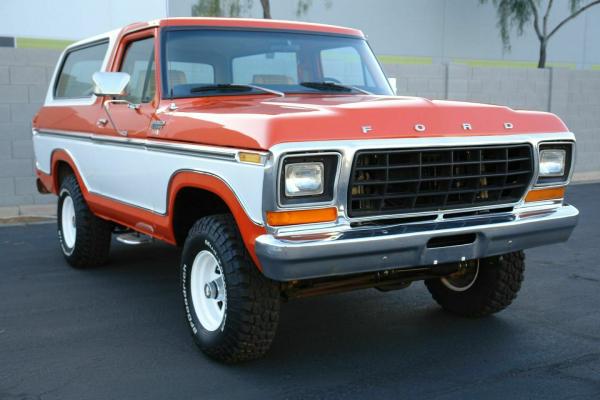 1979 Ford Bronco XLT Orange with 145214 Miles