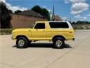 1978 Ford Bronco 4X4 Yellow Manual Transmission