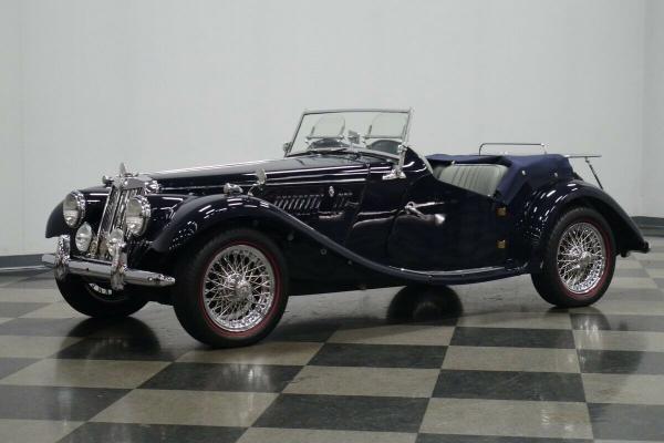 1954 MG T Series Navy Blue Convertible 4 SPEED SPORTSCAR