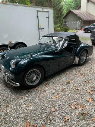 1958 Triumph TR3 Convertible Racing Green Manual