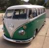 1965 Volkswagen BusVanagon VW Deluxe GreenWhite