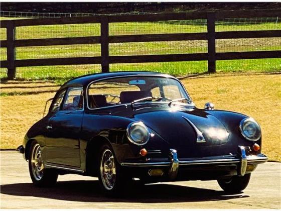 1962 Porsche 356B Notchback Hardtop Black Red